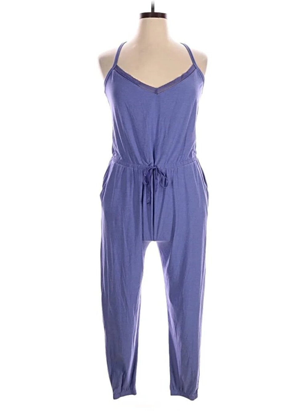 Lavender Strappy Jumpsuit - Picture 2 of 5